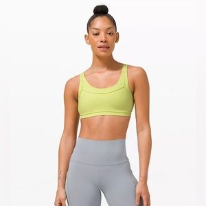 lululemon sports bra in colour Lemon Vibe. Size 6.
